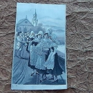 PETITE SOIE TISSEE WOVEN SILK SIGNEE NEYRET BAPTEME EGLISE TAMBOUR  COIFFES 