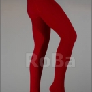 Cable rib Ajour Knit tights with Merino wool red