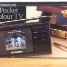 80'S Ferguson Pocket Colour TV PTV 01 Collector's Piece Or Prop