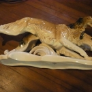 Barsoi Windhunde Figur Hund Karl Ens Volkstedt Top Zustand