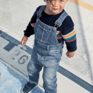 Denim - Latzhose mit langem Bein