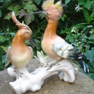 Double "Hoopoe"  Bird Figurine by Karl Ens