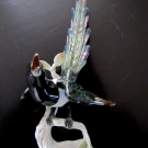 Porzellanfigur Kaiser Elster Vogel  ca 18 cm Top ohne Beschädigung