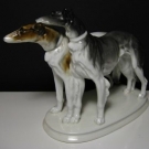 Windhunde Figur Ens Porzellan Volkstedt Thüringen Barsoi 1. Wahl Büschelberger 