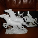 Porzellan Figur,galoppierende Pferde,Wallendorf W 1764 Porzellan Topzustand