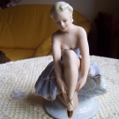 WALLENDORF Fasold & Stauch Porzellan Figur Ballerina Tänzerin Skulptur porcelain