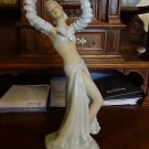  PORZELLAN FIGUR TÄNZERIN THÜRINGEN SCHAUBACH KUNST WALLENDORF  TOP !!!
