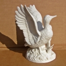 Antike Porzellanfigur Entenpaar Enten Wildenten Ente Figur Skulptur um 1930/50