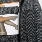 Struktur Glitzer Strumpfhose L 44 46 Viskose Schwarz SILBER meliert samtweich !!