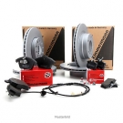 ZIMMERMANN Bremsen Kit Bremsscheiben + Beläge VW T5 Transporter 2E3 vorne hinten