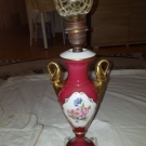 Alka Kunst Alboth&Kaiser "Pompadour" Schwanenhenkel Amphore/Lampe