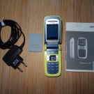 Klapphandy Siemens CF75 Sonderedition in gelb - Zubehörpaket: 2. Akku