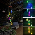 Pathonor Color-Changing LED Solar Mobile Wind Glockenspiel