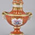 i03d18- Potschappel Porzellan Deckelvase