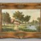 i03t29- Gemälde bäuerliche Landschaft Willi Kant (*1912 Basel / München)