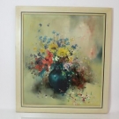* Ölgemälde Blumen in Vase Stillleben sign. um 1970
