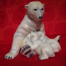Royal copenhagen Eisbär mit jungen 087 