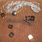 FÜR  SIEMENS TELEFUNKEN ELA KLANGFILM ETC. 100 VOLT 3 STÜCK LAUTSPRECHER KABEL 