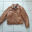 Lederjacke F Gallotti beige, Herren