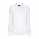 LArgentina Leinenbluse mit Ziersteinen und Stickereien Damen NEU