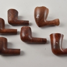 e25f70- 6x Holz Pfeifenkopf, ua Lorenzo