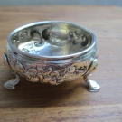 Saliere London 1767 Georg III Rokoko Silber Meister William Justis, 925 Silber