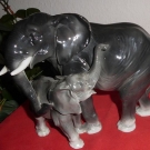 TOP! Große Jugendstil Elefanten Gruppe HEINZ&Co.!