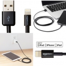 Ladekabel Lightning auf USB, 1.8m, zertifiziert von Apple, 2 Stck Schwarz