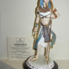 WEDGWOOD TUTANKHAMUN COMPTON & WOODHOUSE LIMITED EDITION FIGURE PLINTH & CERT