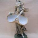 ANTIQUE LARGE SIZE AUSTRIAN AMPHORA  LADY WITH BASKETS 5004
