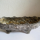 Kleine Silberschale/Jardiniere 800 gestempelt 180 Gr. 