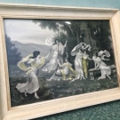 Scene De Jeu Balançoire A L’antique En Soie Tissee