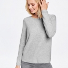 GERRY WEBER Pullover Langarm Rundhals »Pullover mit Linksstrick