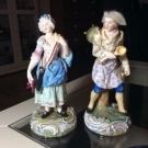 Pair of Porcelain Berlin KPM Figurines RARE 21 Cm