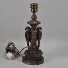 i24y02- Metallguss/ Bronze Fuß einer Lampe