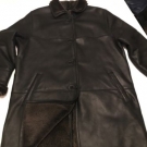 Chevirex Damen Lammfell Mantel Gr 42 Dunkelbraun Super Zustand Echtleder 