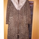 Lammfellmantel Mit Silberfuchskragen Gr.38 Farbe Braun