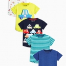 T-Shirts im Fünferpack (3 Monate bis 6 Jahre)