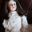 Rare Antique 'Revalo' Bisque Head 26" Doll.