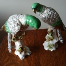 Введите заголовок записиPair antique porcelain Parrots gold anchor mark Samson?