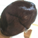  Pelz Fell Hut Mütze Kappe Nerz Tellerförmig   fur hat мех piel pelliccia