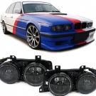Scheinwerfer schwarz - Paar für BMW 5er E34 88-95 + 7er E32 88-94