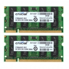 Crucial 4GB 2X 2GB 2RX8 PC2-5300S DDR2 667Mhz 200Pin Laptop Speicher RAM SODIMM