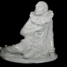 LICHTE, Porzellan , Figur Bajazzo , Weißpozellan