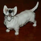 ROSENTHAL PORCELAINE CHIEN FIGURINE DOG TERRIER