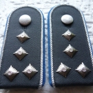 Schulterklappen Rangabzeichen Hemd Stabshauptmann mit Knopf Technisch Truppe #40