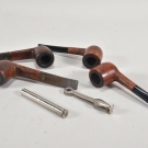 e42h22- 4x Stanwell Holz Pfeife mit Zubehör