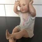 Gebruder Heubach Bisque porcelain Piano Baby Figurine