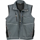 Kansas Berufsweste Freizeitweste Arbeitsweste Herren Weste Gr. XL Grau/ Rot