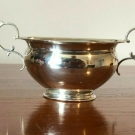 Antique Sterling Silver Twin-Handled Sugar Bowl Birmingham 1906 Joseph Gloster
